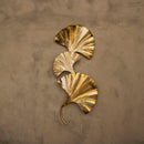 Astara Mid Century Triple Ginkgo Leaf Wall Sconce, Handmade Gold Lamp, Home Decor Lighting, Art Deco Wall Art Light - Heka Lighting & Trading Limited