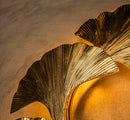 Astara Mid Century Triple Ginkgo Leaf Wall Sconce, Handmade Gold Lamp, Home Decor Lighting, Art Deco Wall Art Light - Heka Lighting & Trading Limited