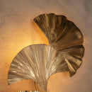 Astara Mid Century Triple Ginkgo Leaf Wall Sconce, Handmade Gold Lamp, Home Decor Lighting, Art Deco Wall Art Light - Heka Lighting & Trading Limited