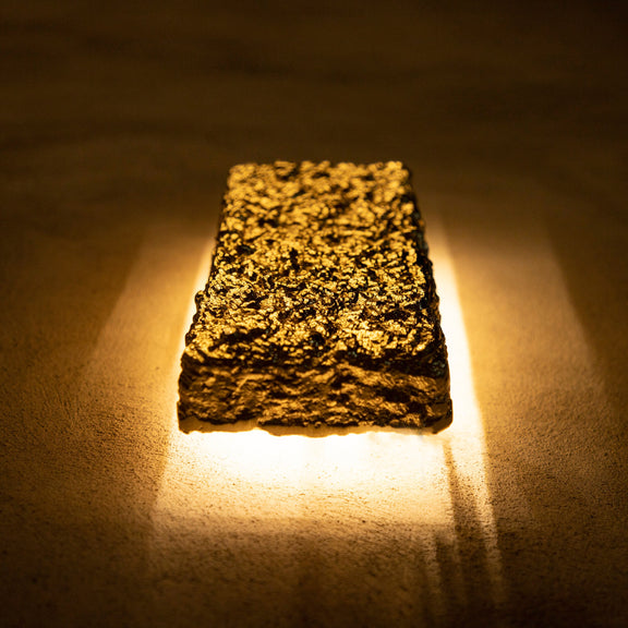 Handmade Gold Rock Bullion Wall Lamp, Mid Century Hanging Sconce, Home Decor Vintage Design Gold Light, Modern Lighting MODEL: SERUR