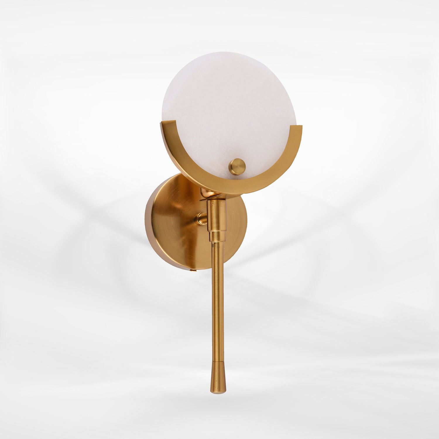 Art Deco White Marble Wall Sconce Lamp, Home Decor LED Light, Housewarming gift Lamp MODEL : ARDIC