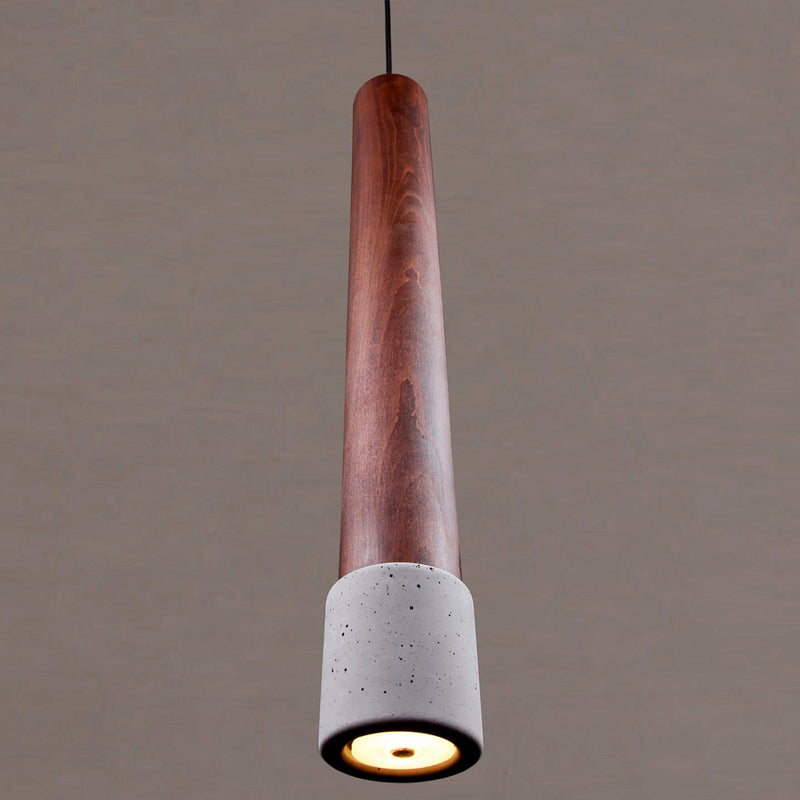 Big Wood & Concrete Pendant Lighting, Kitchen Island Ceiling Lamp, Dining Room Lamp, Art Deco Pendant, Bedside Lamp MODEL : TOCHI
