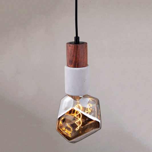 Wood & Concrete Pendant Lighting, Modern Style Cement Lamp, Light for Kitchen Island, Handmade Dining Room Lighting MODEL : TOCHI