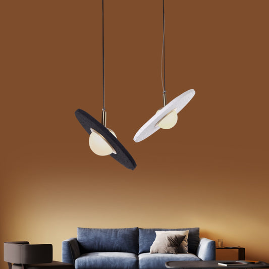 White or Black Concrete Pendant Lamp, Handmade LED Chandelier, Minimalist Light, Organic Art Deco Hanging Lighting MODEL : SALIK