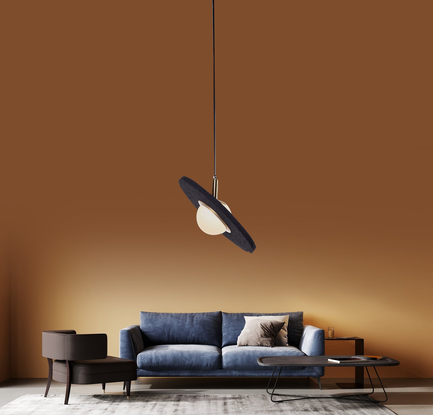 White or Black Concrete Pendant Lamp, Handmade LED Chandelier, Minimalist Light, Organic Art Deco Hanging Lighting MODEL : SALIK