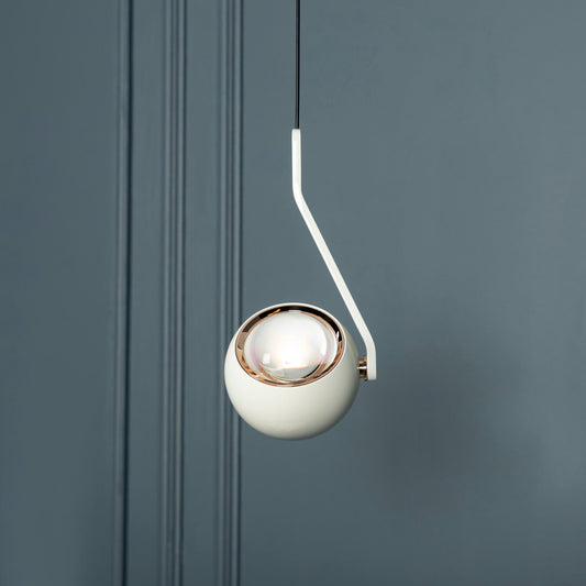 Gold, Platinum, and White Single Pendant Light, Modern Led Lighting for Dining Room, Home Decor Art Deco Pendant Lamp MODEL: BARLAS