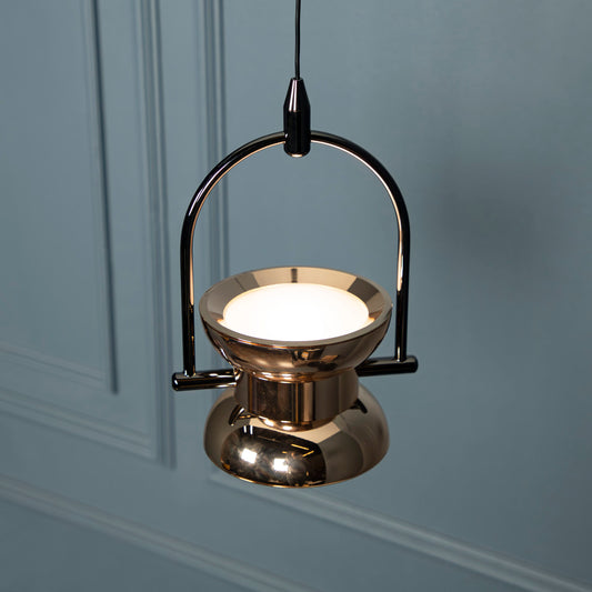 Gold or Platinum Single Pendant Light, Modern Home Decor Pendant, Dining Room Lighting, Lamp for Bedroom, Art Deco Led Lamp MODEL: EREBOS