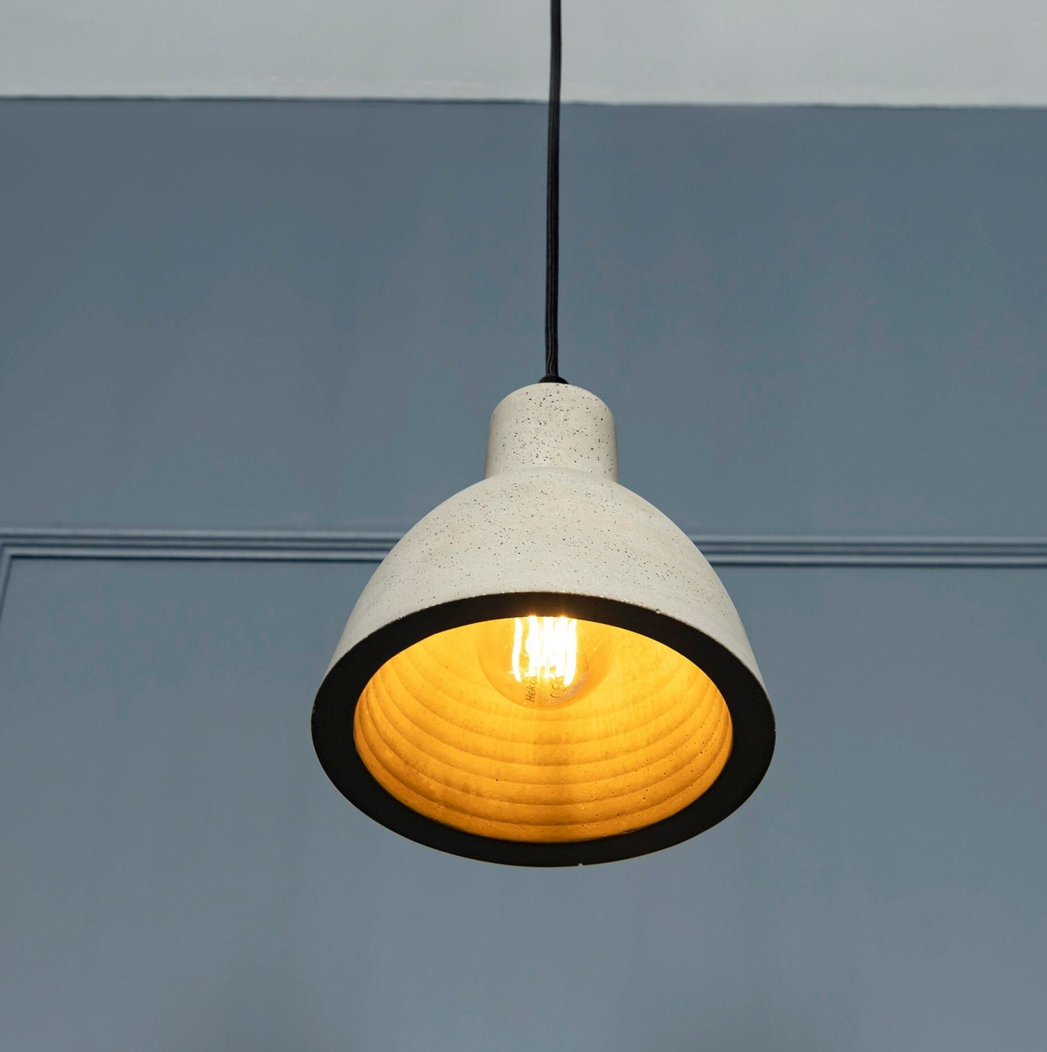 Concrete Cement Pendant Lighting, Kitchen Island Ceiling Lamp, Dining Room Handmade Lighting, Minimalist Light MODEL: POT